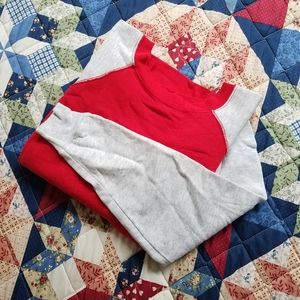 Vtg 80s Women's Two Tone Crewneck Sweatshirt